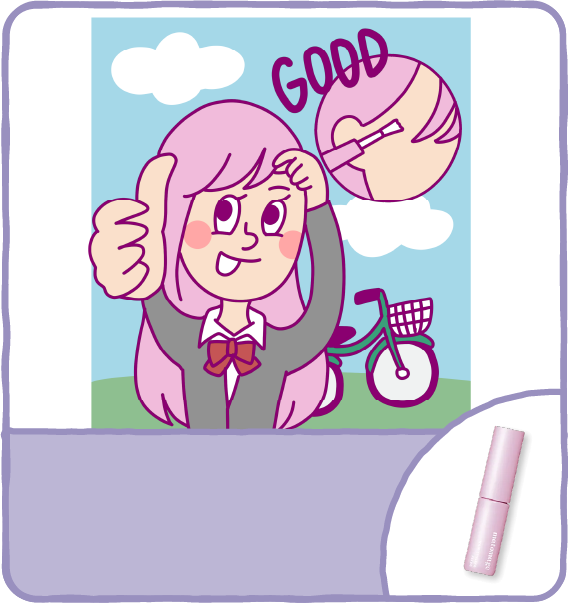 チャリ爆走鉄壁前髪